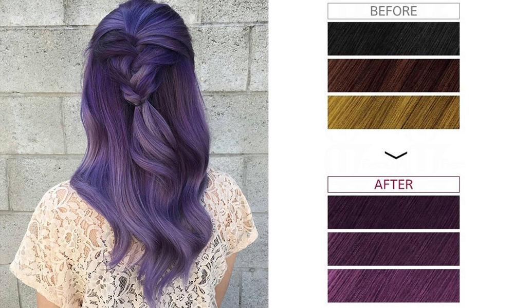 短暫染髮劑 purple