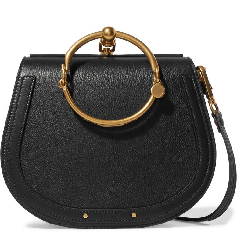 名牌小手袋 Chloe Nile Bracelet medium leather and suede shoulder bag 原價$9,880 75折價 $7,410