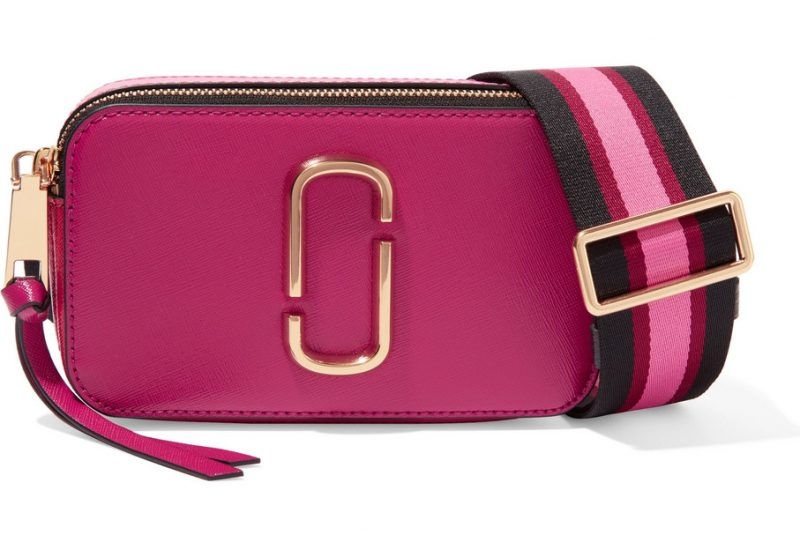 名牌小手袋 Marc Jacobs Snapshot textured-leather shoulder bag 原價$2,990 75折價$2,242.5