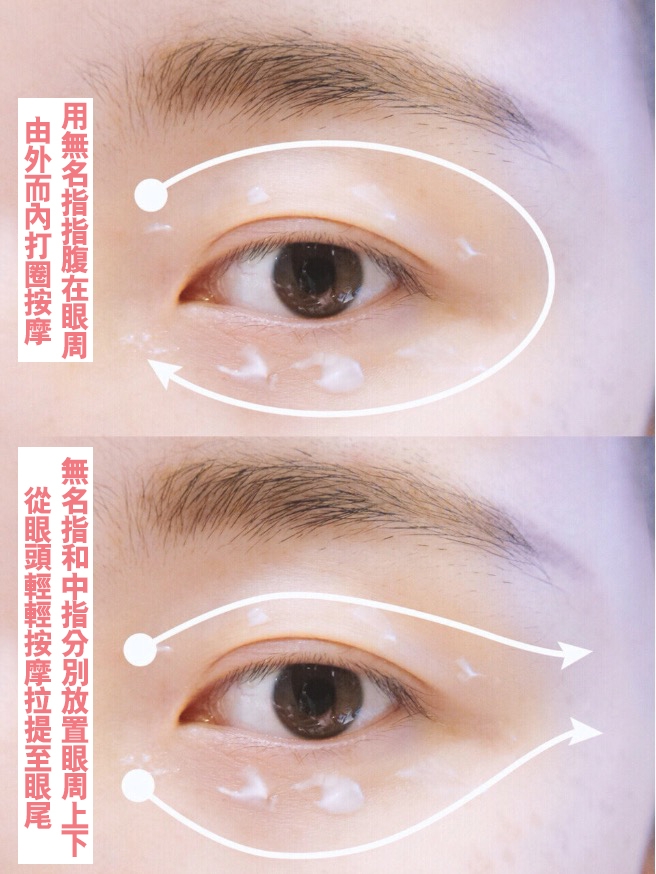 黑眼圈 搽眼霜方法