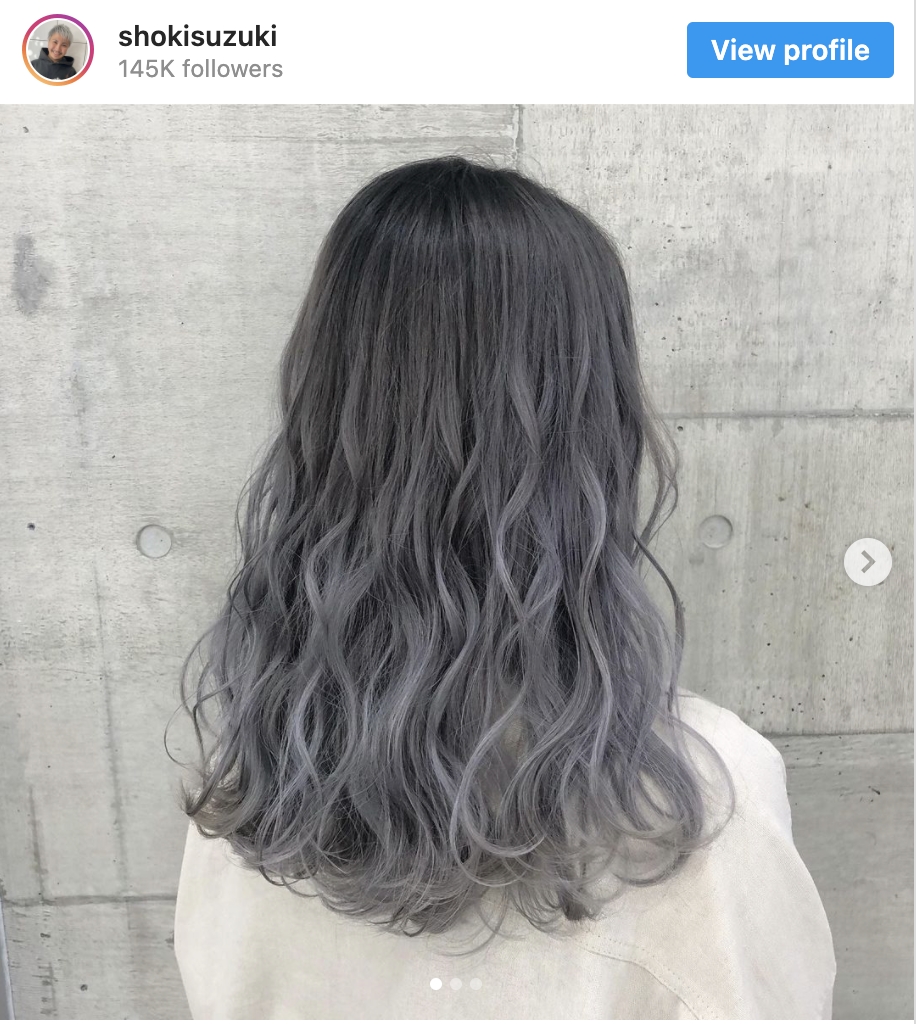 亞麻灰染 亞麻灰,霧灰紫,灰紫色,零漂染灰色頭髮