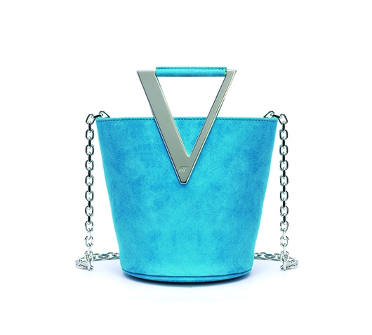水桶袋 Roger Vivier RV藍色麖皮手袋 $9,900