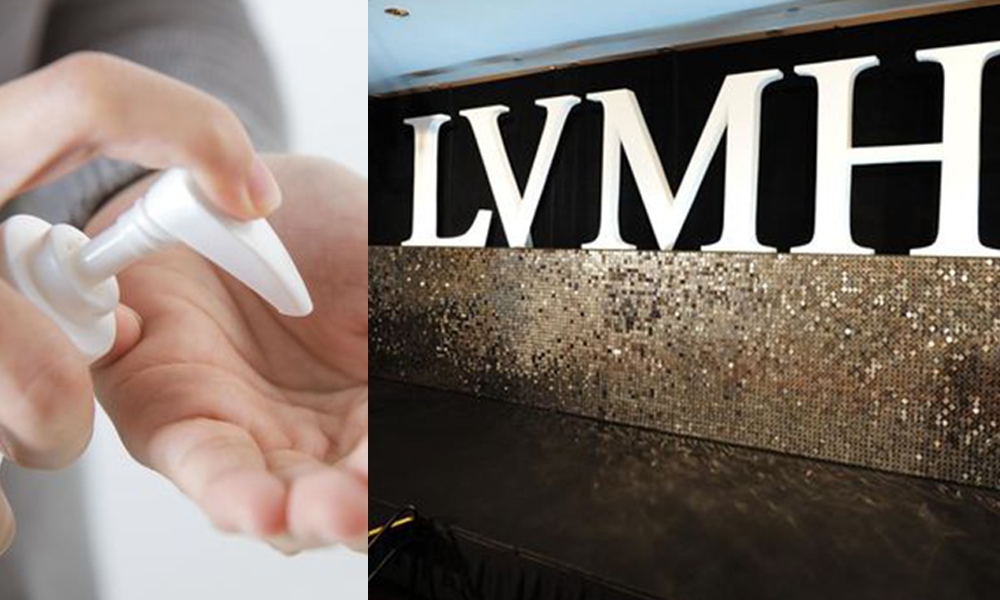 LV、Fendi母公司LVMH宣佈旗下彩妝品牌將改生產消毒搓手液 「免費提供法國衛生當局」