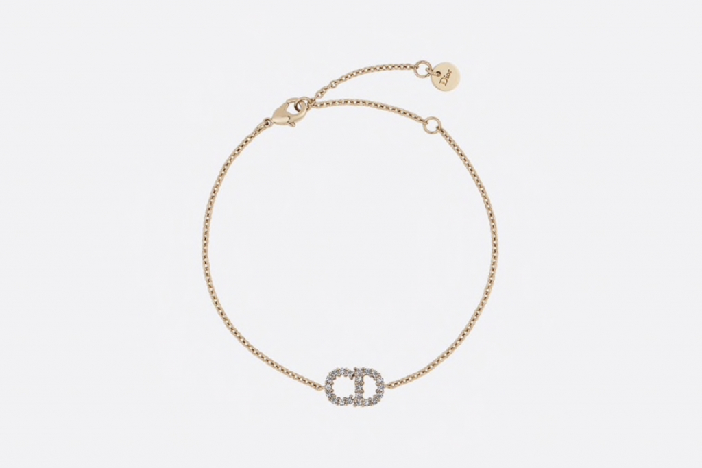母親節禮物10. Dior CLAIR D LUNE鍍鈀金屬和白色水晶手鍊 HKD 2,900 圖片來源：Dior官網
