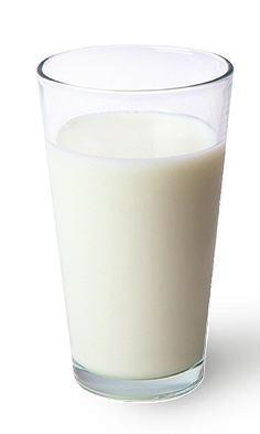 牛奶飲品餐單 純牛奶的成分就是 100% 鮮奶，脂肪含量較多些 （圖片：新傳媒資料庫）