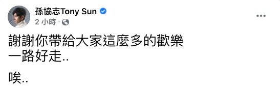 孫協志(圖片來源:孫協志Tony Sun@Facebook)
