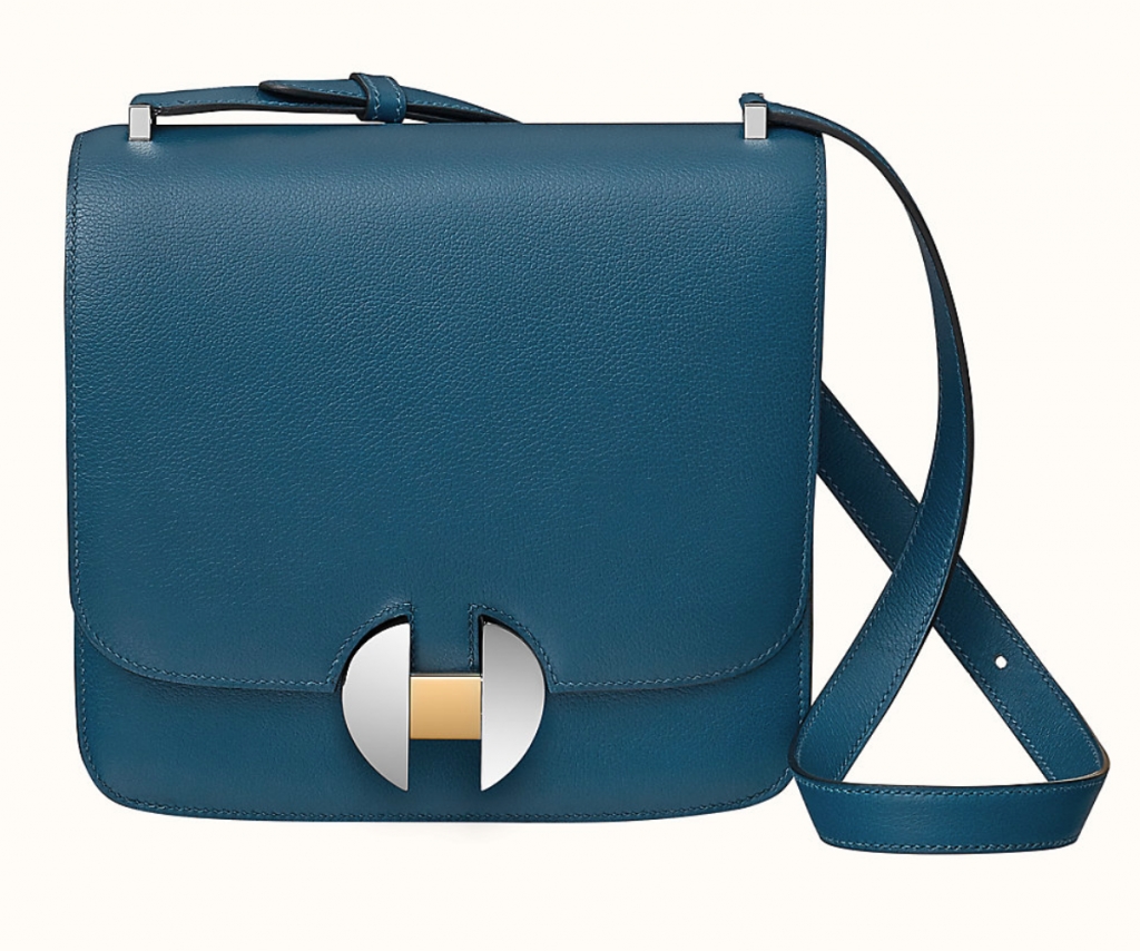 「午夜藍手袋」：Hermès Hermes 2002 - 20 electrum bag
