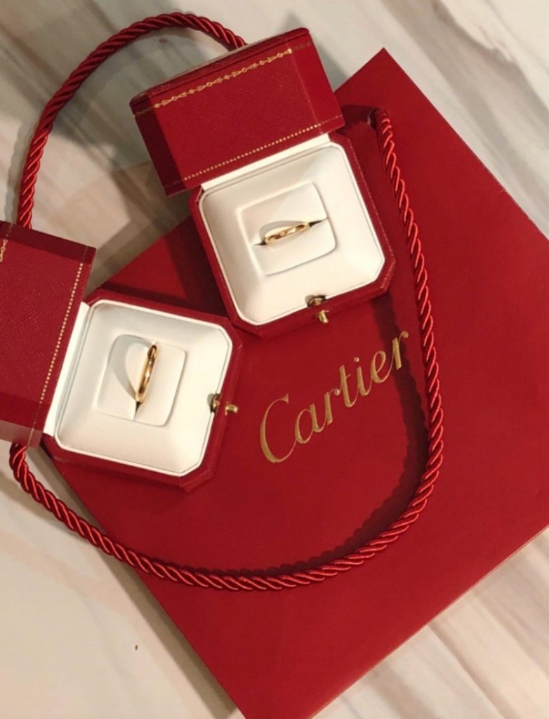 單鑽戒指 有不少用喜歡用Cartier的單鑽禮指作結婚對戒