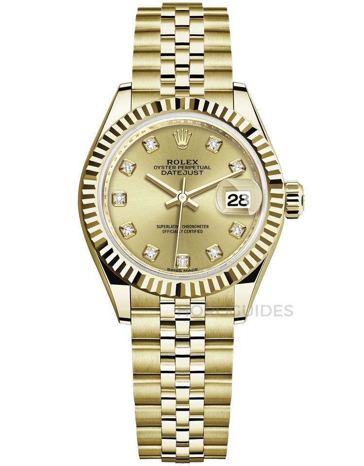 Lisa同款名錶2.Rolex LADY-DATEJUST 圖片來源：horoguides