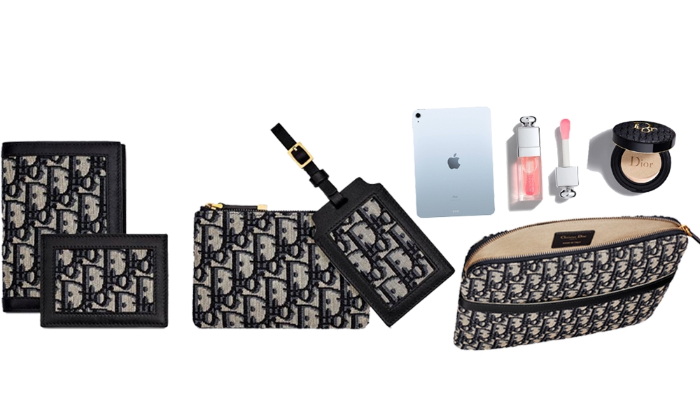 Dior Oblique旅行包5合1套裝 超抵$9,550入手！內藏卡夾、拉鍊包、實用平袋