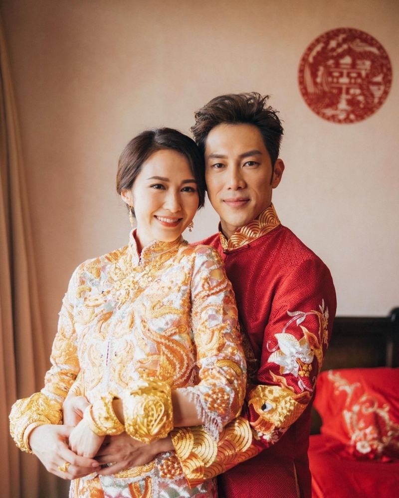 美甲款式 2023結婚好日子 圖片來源：yuenkaka@Instagram