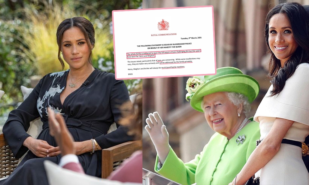 【英國皇室】英女皇60字回應梅根訪問指控！種族歧視、跟凱特不和傳聞、重蹈黛妃覆轍