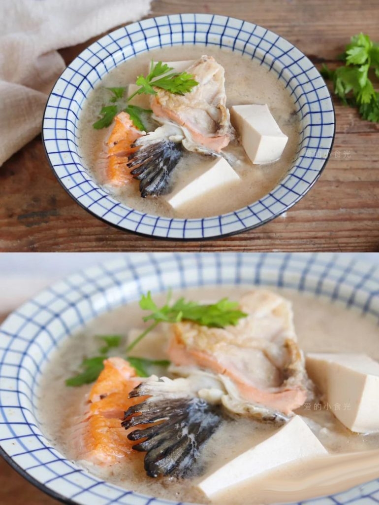 三文魚頭豆腐湯（圖片來源：愛的小食光@RED）