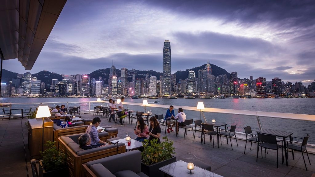 香港露天餐廳2021 圖片來源：Harbourside Grill HK@Facebook