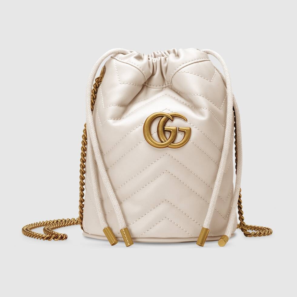 名牌水桶袋推薦11. Gucci GG Marmont Mini Bucket Bag HK,600 圖片來源：Gucci官網