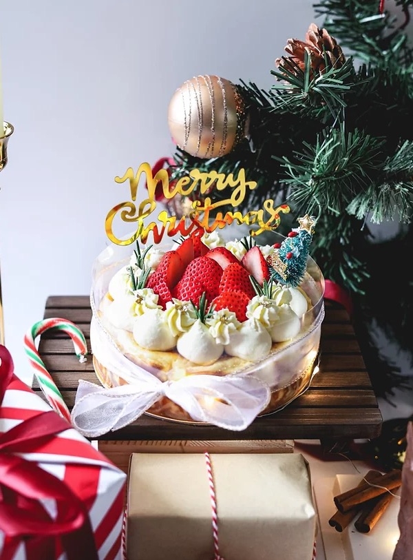 聖誕巴斯克芝士蛋糕（圖片來源：Jessie Keto官網圖片）