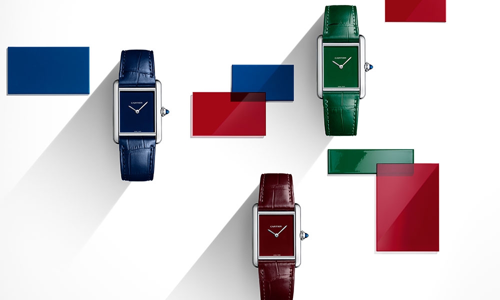 全城熱搶！Cartier Tank Must限量版紅、藍、綠單色腕錶