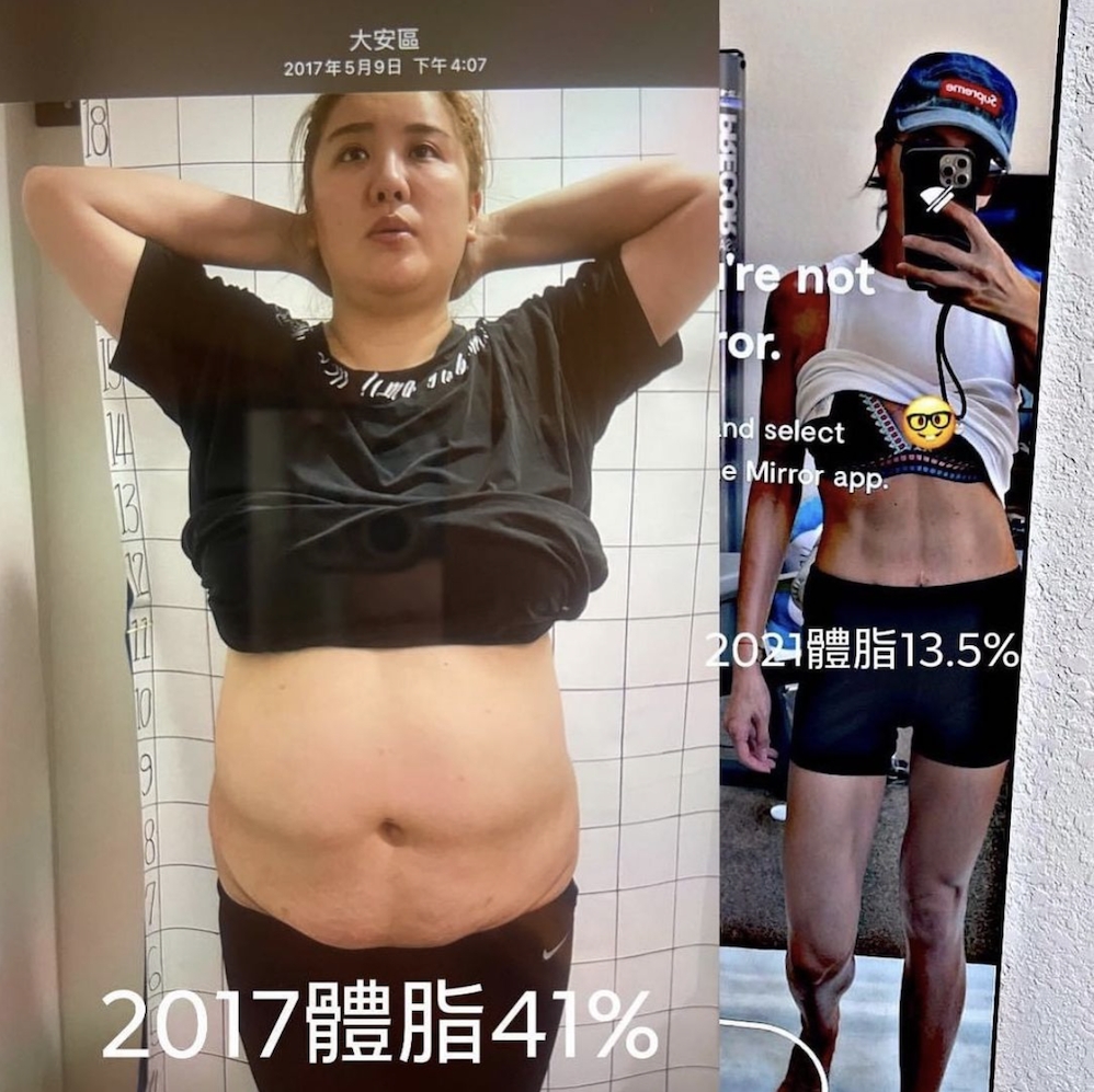 小禎一路減肥非常成功，近期體脂更跌至13.5%。（圖片來源：IG@karenhu1984）