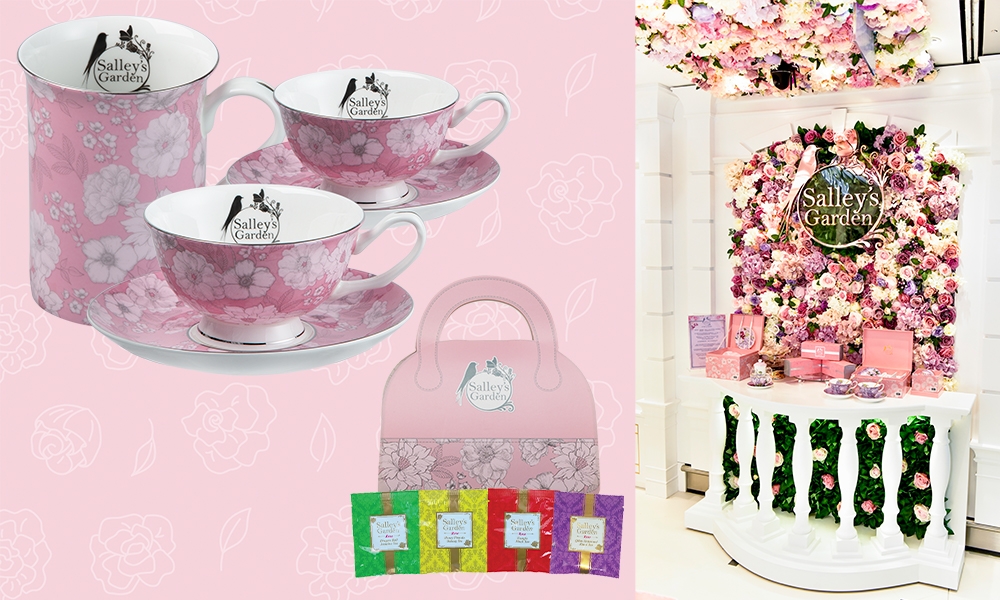 限量300套！Salley’s Garden浪漫粉紅高級骨瓷茶杯套裝 少女感十足！
