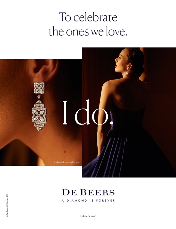 De Beers全新形象廣告企劃「I Do.」主旨圍繞著人們對自己、對彼此和對世界的承諾。