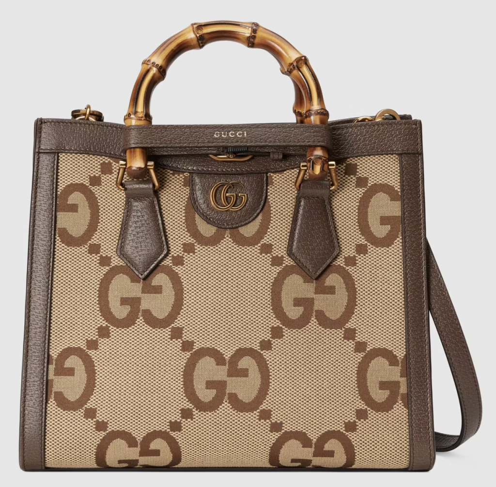 名牌Tote Bag推介 名牌Tote Bag推介：Gucci Diana jumbo GG small tote bag HK$25,000