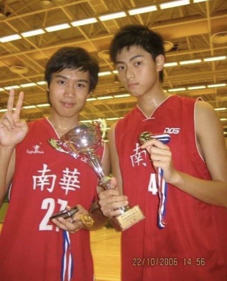 193郭嘉駿 憑身高及技術優勢獲選進入南華籃球少年隊擔任中鋒位置。