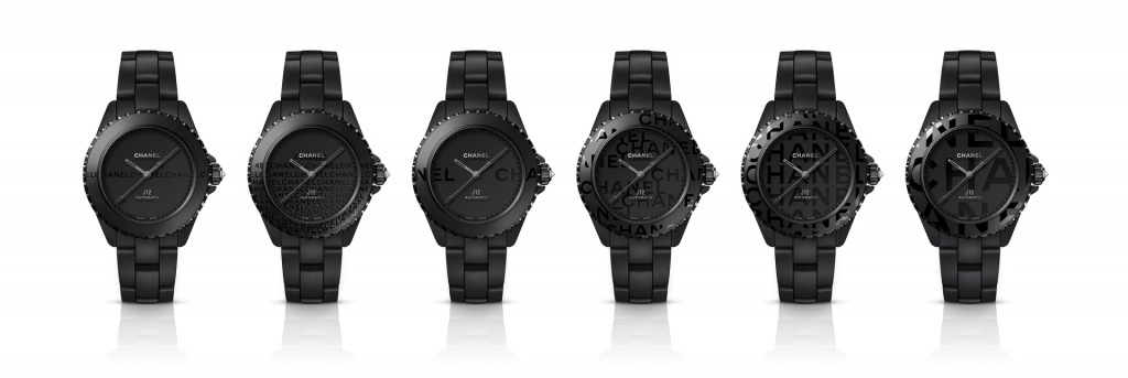 Chanel J12鑽石陀飛輪 6款J12 Highly Wanted de Chanel Box 腕錶可單獨販售，每一款以38毫米霧面黑色高抗磨陶瓷及精鋼錶殼飾以黑色塗層，藍寶石水晶錶背飾以