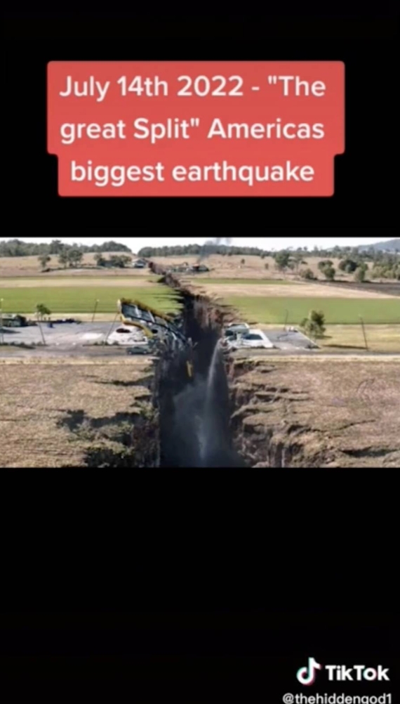 時空旅人 預言 美國會在2022年7月14日出現大地震。