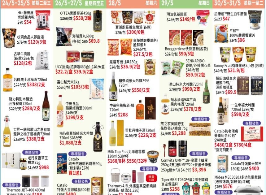 SOGO Thankful Week 2022超市｜食品激減至$10起  47折買咖啡機/$85澳洲龍蝦