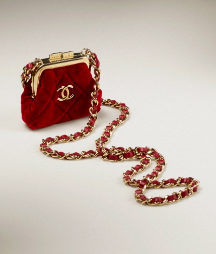 Chanel小廢包 紅色鏈條手提包 HK$13,600