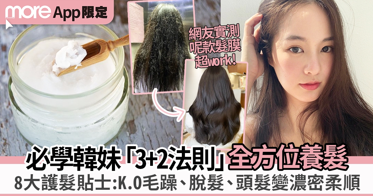 頭髮毛躁急救｜頭髮變柔順方法8大護髮貼士 韓妹「3+2法則」解決乾燥問題