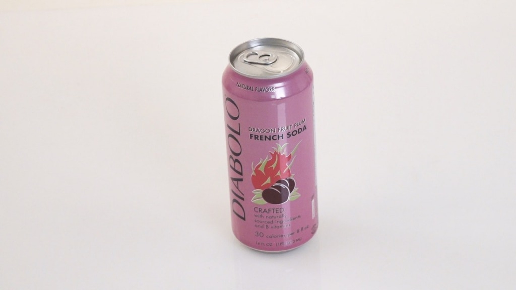 消委會甜味飲品測試 DIABOLO Dragon Fruit Plum Flavoured French Soda $16 含糖量66.2克 1罐已超標3成)