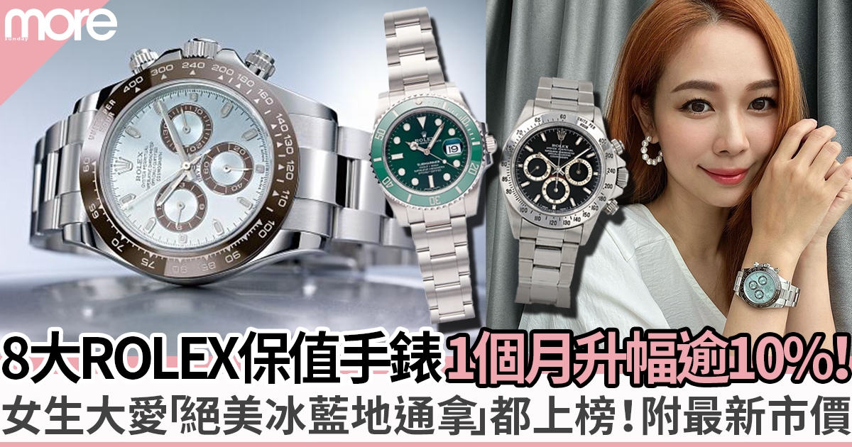 ROLEX勞力士手錶1個月升幅逾10%！8大升值錶款最新市價：Datejust、Daytona
