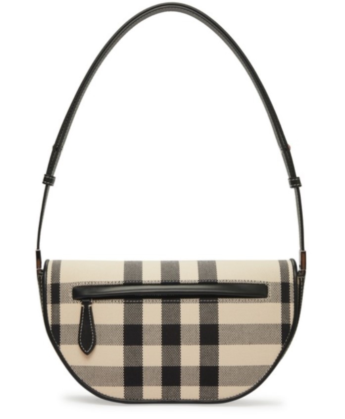 Black Friday優惠2022 BURBERRY Small Check Canvas and Leather Olympia Bag折上折 $9,1287折$11,410，原價$16,300)