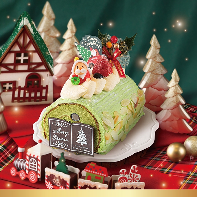 聖誕蛋糕2022 冬日の森宇治抹茶樹頭卷蛋) 早鳥優惠HK$165.4；原價HK$188
