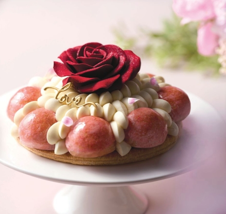 母親節蛋糕 法式士多啤梨玫瑰蛋糕 HK$468