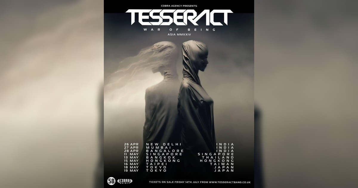 TesseracT演唱會2024台灣｜台北門票售票連結+票價+座位圖