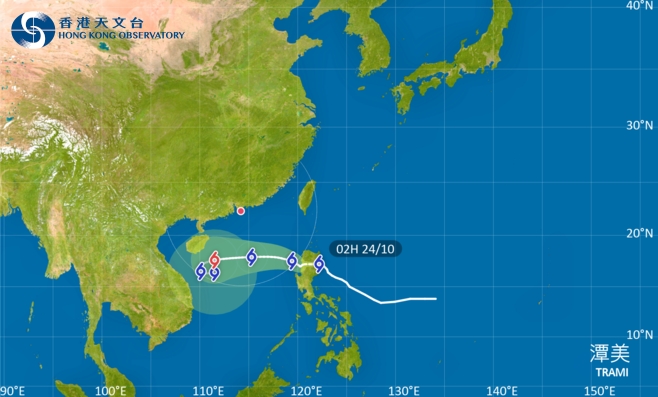 外遊注意！颱風潭美影響呂宋 最新路徑圖/航班資訊/旅遊保險一文睇