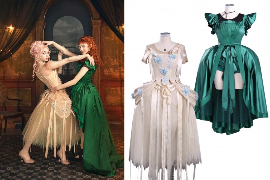 萬聖節裝扮 (圖片來源:《星期三 Wednesday》劇照、淘寶)