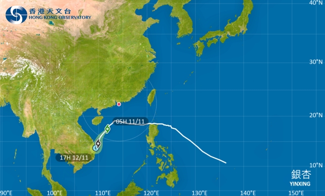 外遊注意！颱風銀杏影響海南島 最新路徑圖/航班資訊/旅遊保險一文睇