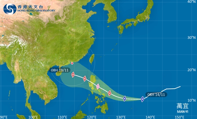 外遊注意！颱風萬宜影響菲律賓 最新路徑圖/航班資訊/旅遊保險一文睇