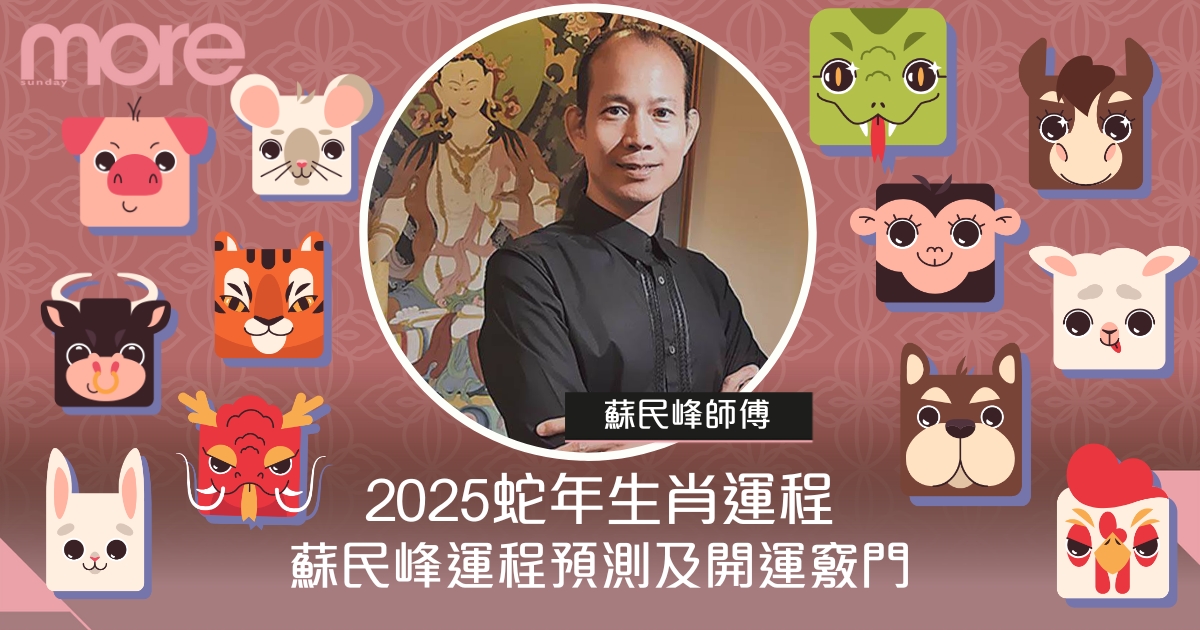 蘇民峰2025蛇年運程｜12生肖完整運程分析！犯太歲4生肖+開運秘訣