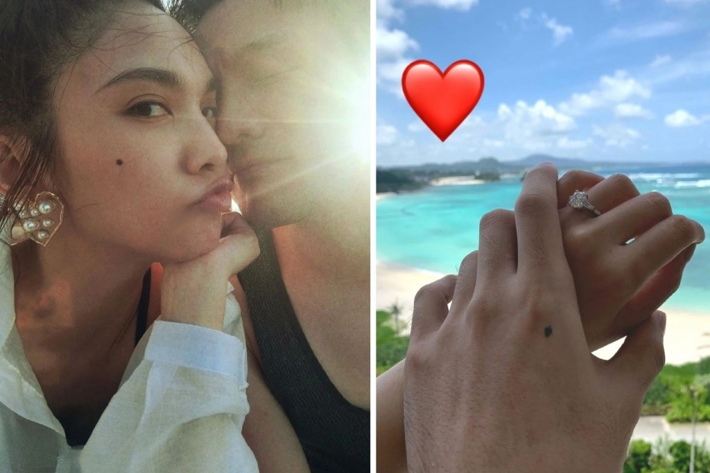 求婚戒指 李榮浩向楊丞琳求婚選擇了Harry Winston的經典求婚戒指。(圖片來源:微博@李榮浩)