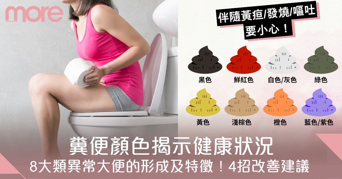 糞便顏色反映健康！8大類異常大便的形成及特徵　伴隨黃疸/發燒要小心