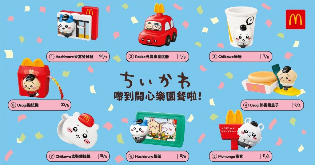 麥當勞chiikawa (圖片來源:麥當勞)