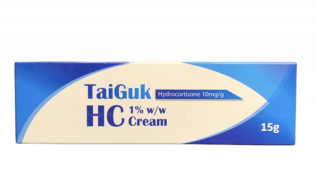 汗皰疹 Hydrocortisone (TaiGuk HC) 1% Cream 類固醇藥膏(圖片來源:官網)