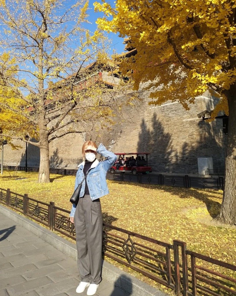 請假攻略 Rose較早前在北京旅遊,遊走故宮及天壇一帶。(圖片來源:IG@roses_are_rosie)