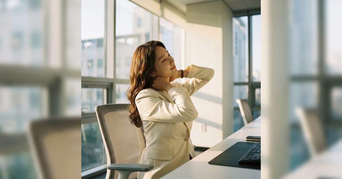 辦公室拉筋丨物理治療師教5招告別肩頸痛！坐住拉筋改善腰背痛水腫問題