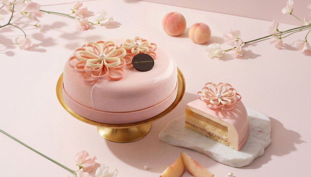 母親節2026 母親節蛋糕-桃韻花語 HK$568（圖片來源：半島精品店）