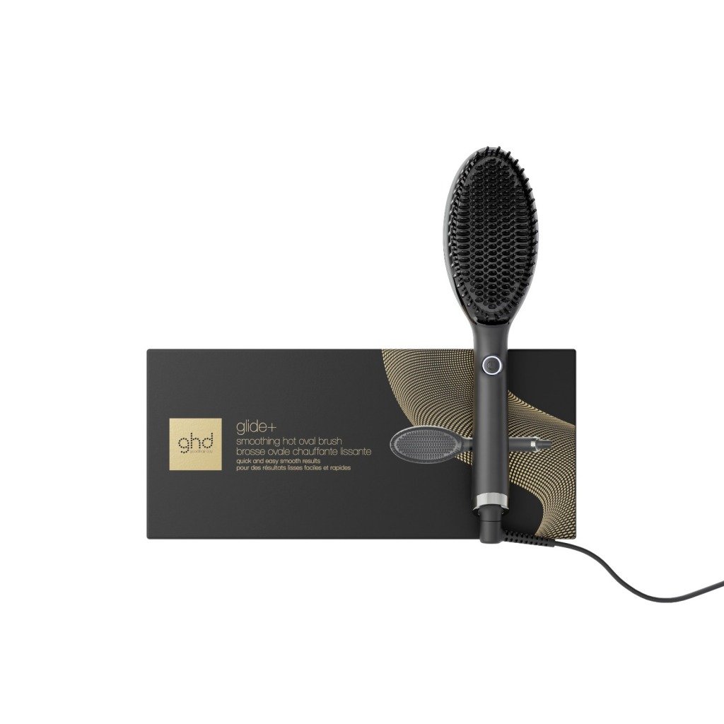 母親節2026 GHD GLIDE+ 專業熱能造型梳,陶瓷技術185°C恆溫,輕梳即減2倍毛躁,極速順髮不傷髮,完美應付第二天亂髮。(圖片來源:GHD)